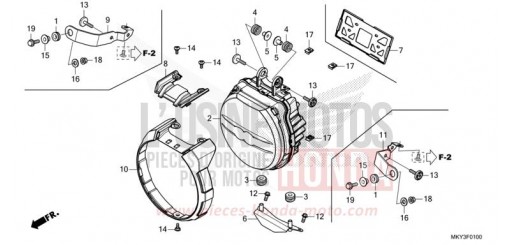 SCHEINWERFER (CB650RA) CB650RAN de 2022